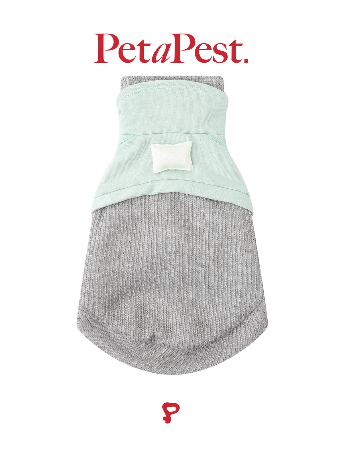 Double Collars Patching Sweatshirt