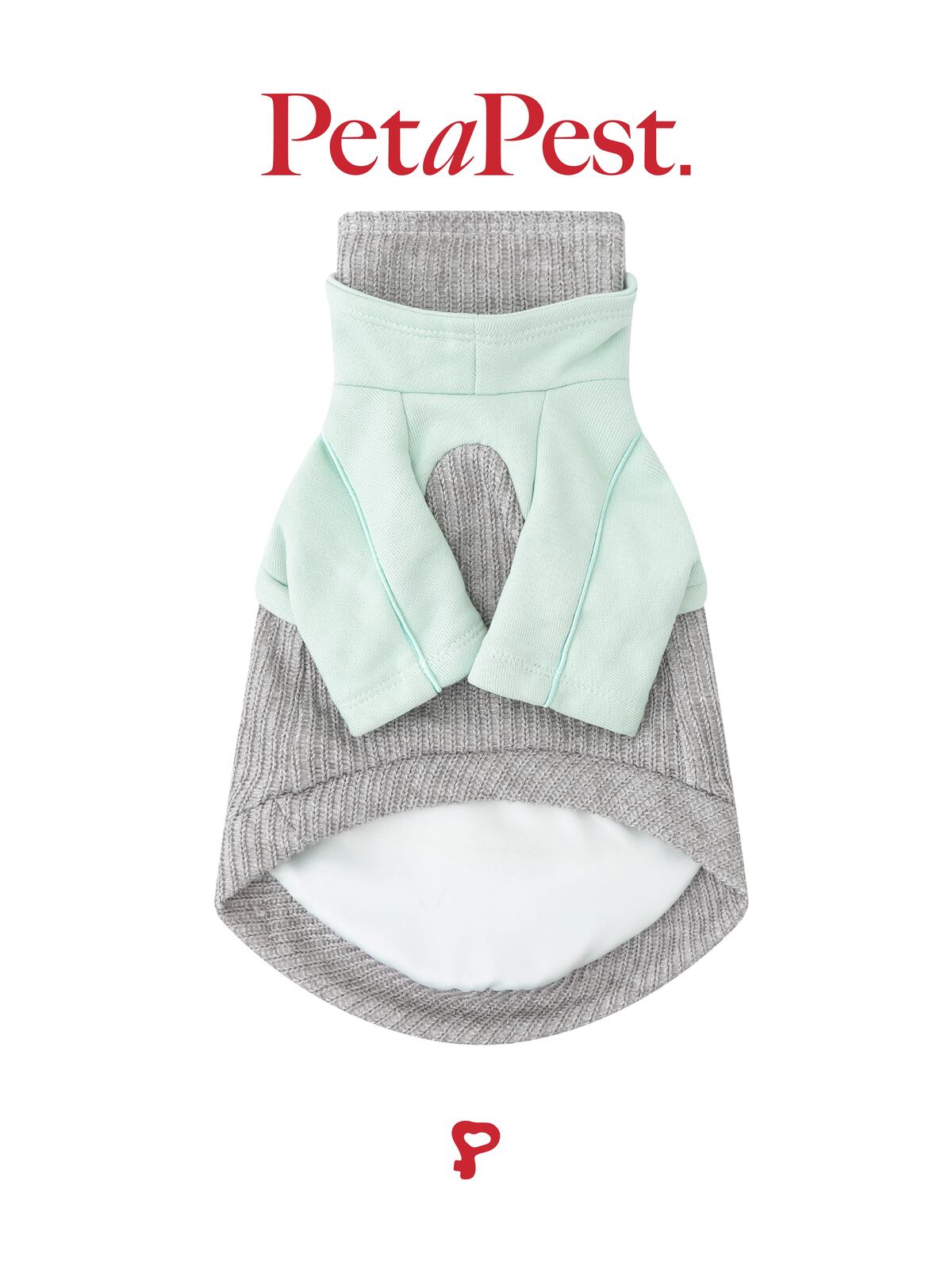 Double Collars Patching Sweatshirt