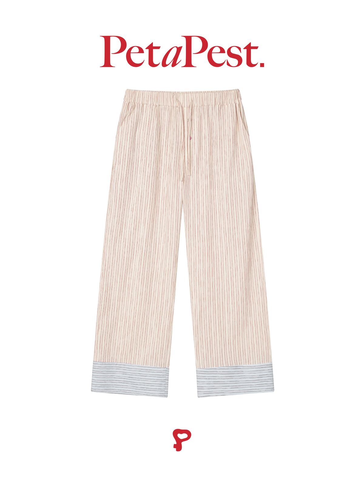 Contrast Color Striped Pyjamas for Owner