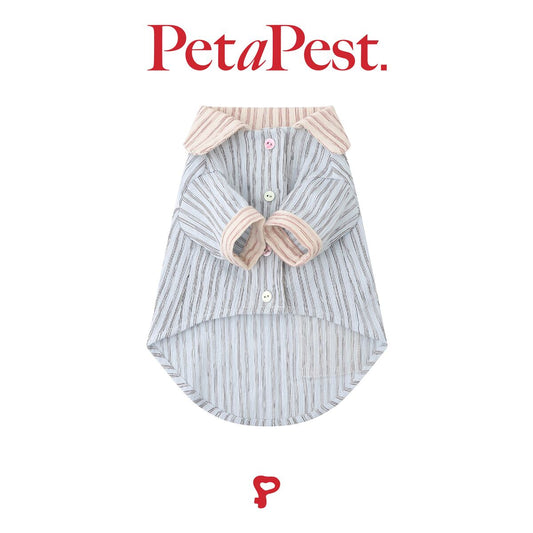 Contrast Color Striped Pyjamas for Pets