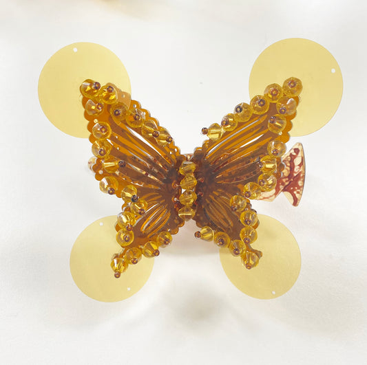 Amber butterfly hair clip 1